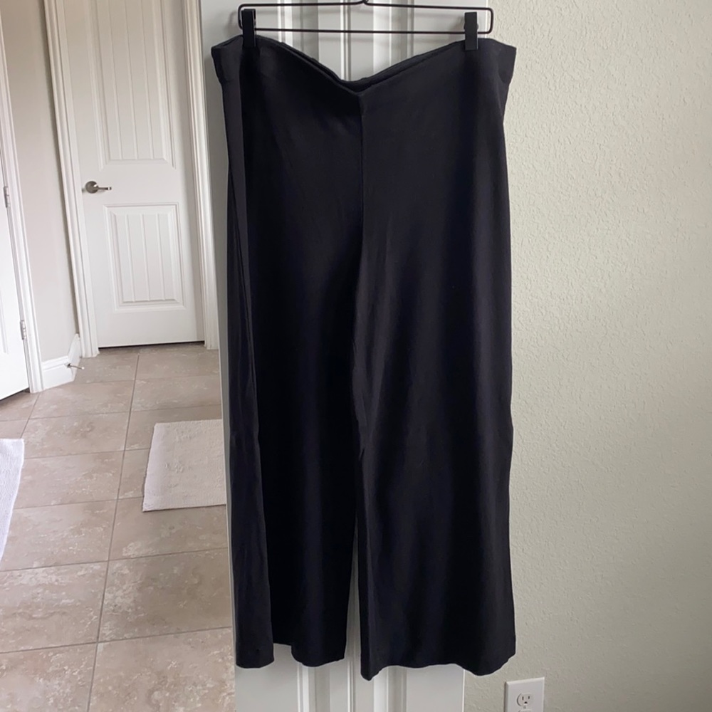 Loft • black wide leg pants, size XL.